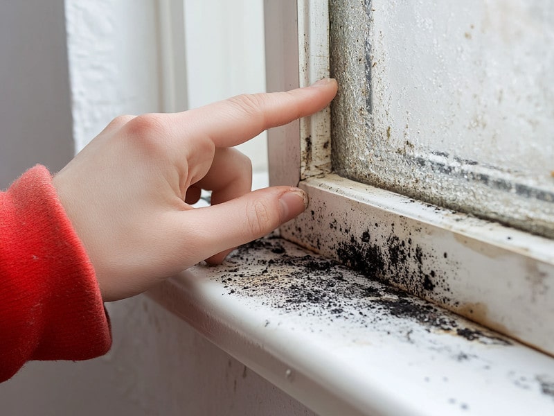 Remove Mold from Vinyl Window Frames