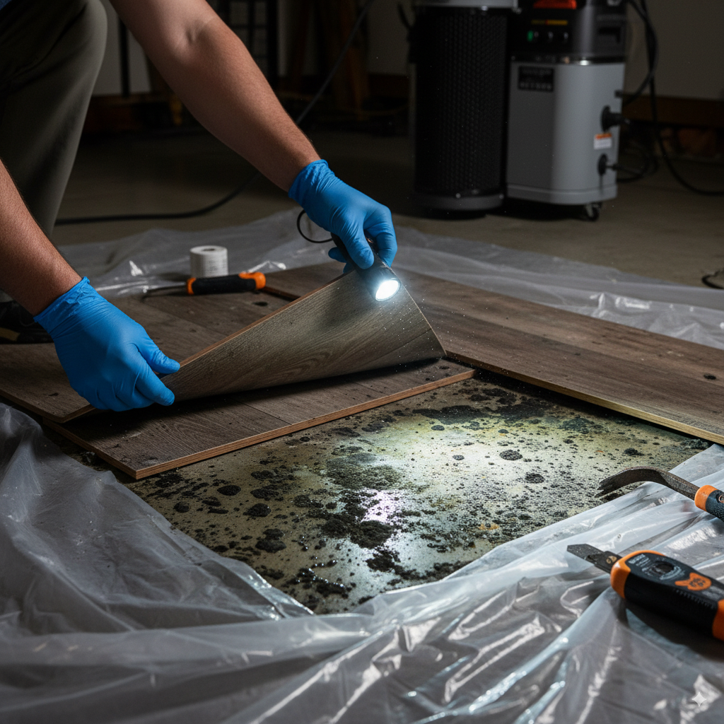 Mold Under Vinyl Plank Flooring