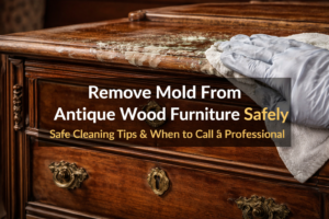 Cleaning mold from antique wood furniture
